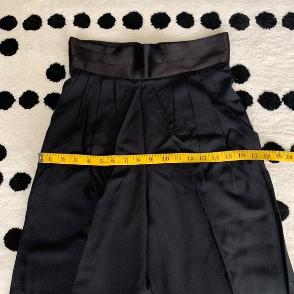 Vintage 80s 90s M Collection High Rise Pleated Tuxedo Trouser Pants - Picture 12 of 16